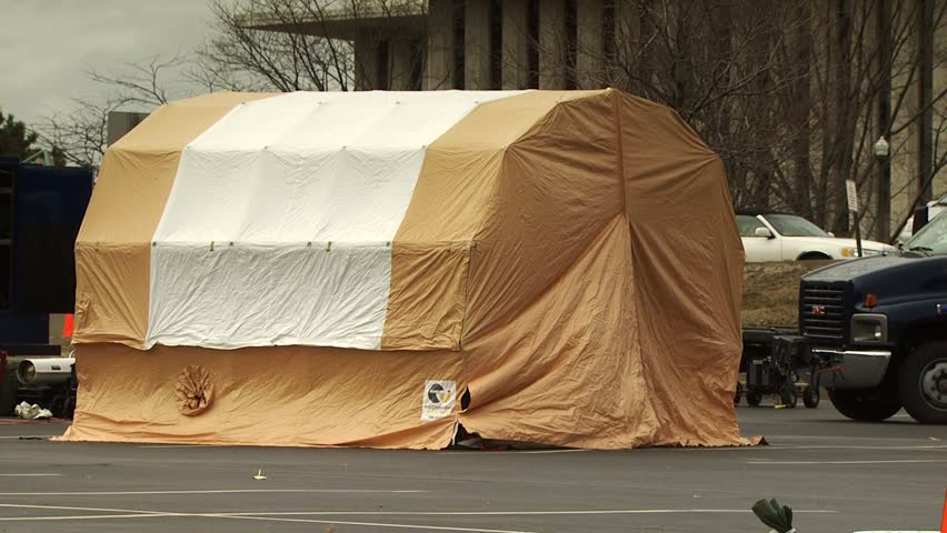 PROVIDENCE, RHODE ISLAND - SEPTEMBER 16, 2010: Hazmat emergency response drill