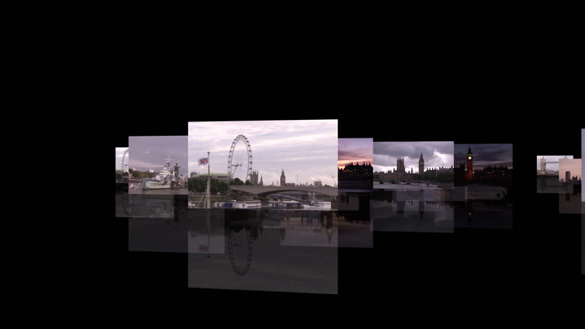 Postcard Scenes of London in Europe