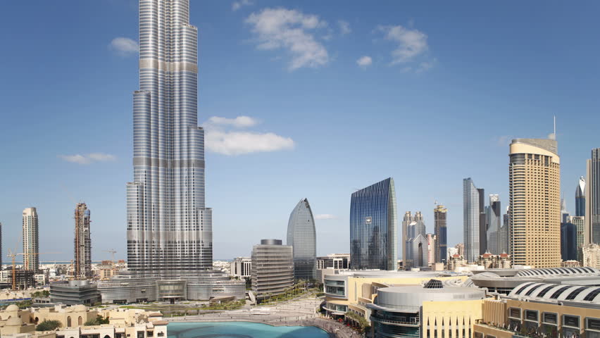 DUBAI, UNITED ARAB EMIRATES - CIRCA MAY 2011: Futuristic Modern Design Structure, the Burj Khalifa shot in the afternoon