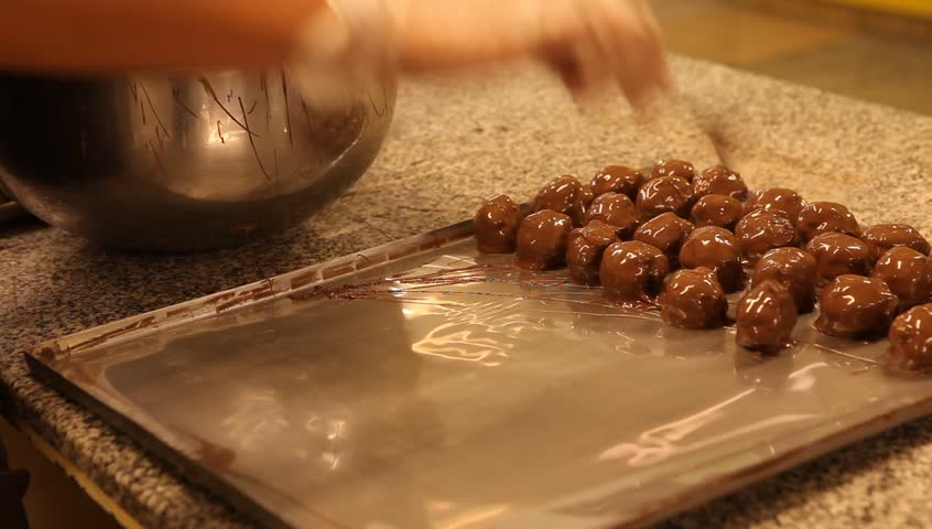 Chocolate-making factory in the "Del Turista" in San Carlos de Bariloche, Argentina