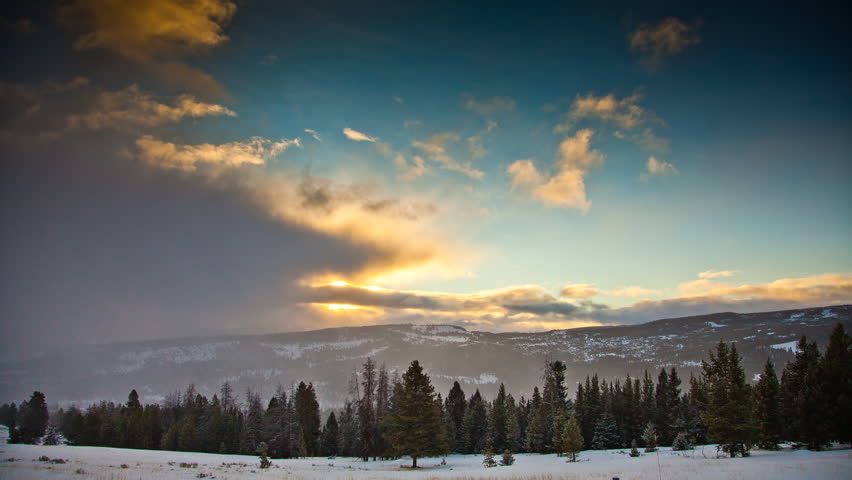 Sunrise Over Big Sky Montana