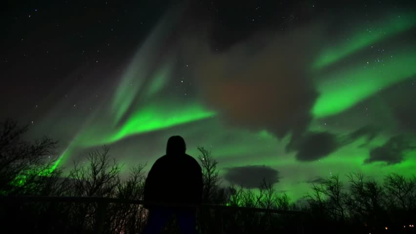 A very happy aurora watcher