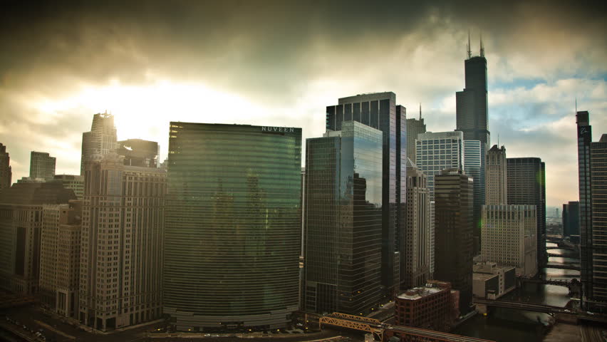 Chicago Skyline at Night