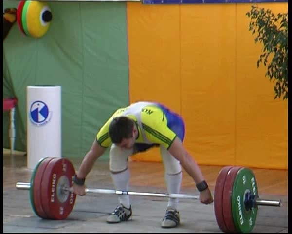 25 Oct, 2008, the Baltic States, competition in weightlifting. Athletes compete for the title of champion of Europe