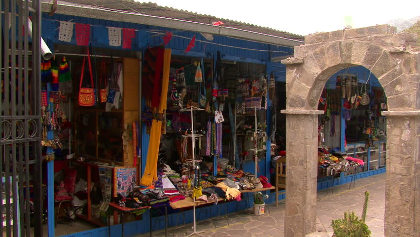 Souvenir stand in Peru