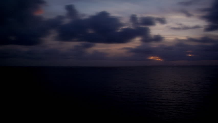 The sunrise over the serene ocean timelapse 1080 HD video