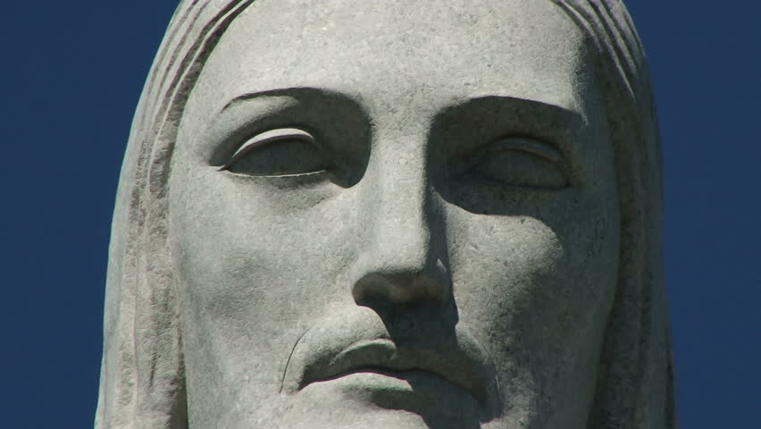 View looking at the Statue of Christ in Rio de Janeiro Brazil