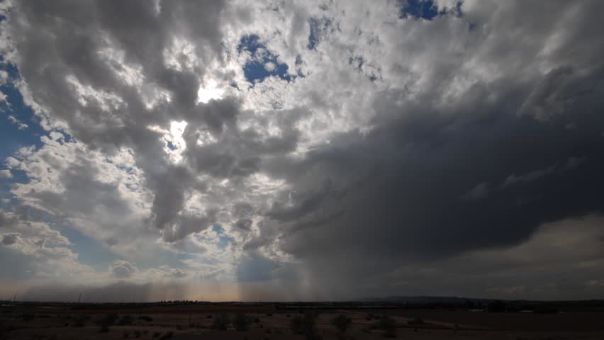 Time lapse of sever thunderstorm in the southeast valley of Phoenix Arizona