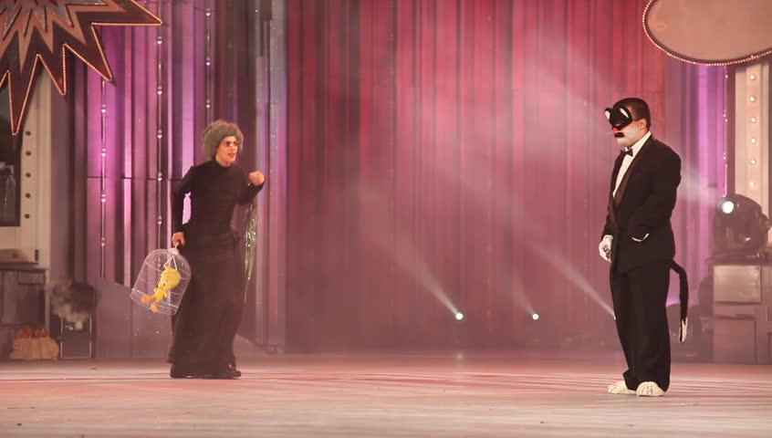 LAS PALMAS, SPAIN - FEBRUARY 13: People with disabilities from Canary Islands, dance and play during Social Integration Gala on February 13, 2012 in Las Palmas de Gran Canaria, Spain. 