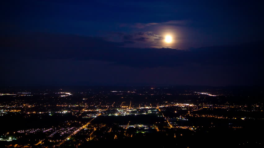 Capturing the moon during its biggest time of the year at Point Park in Chattanooga.
