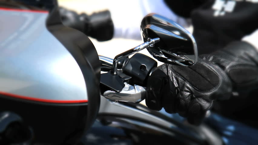Motorcycle Revving Engine - Black Gloves