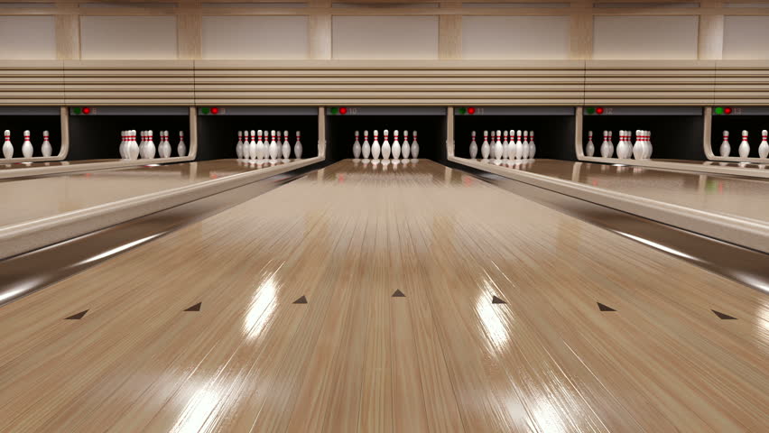 Bowling strike. 