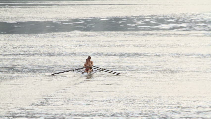 HONG KONG - OCTOBER 17: Crew team rowing in action on October 17, 2010 in Hong Kong, China.