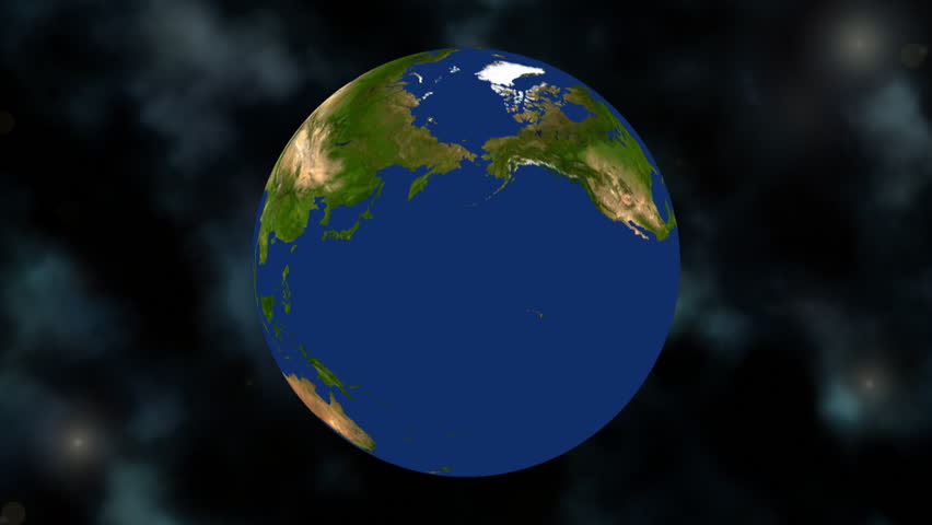 Earth spinning and zooming into Brazil which is highlighted in red