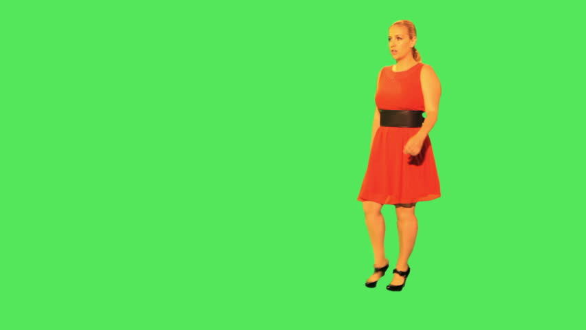 Female walking and on the phone