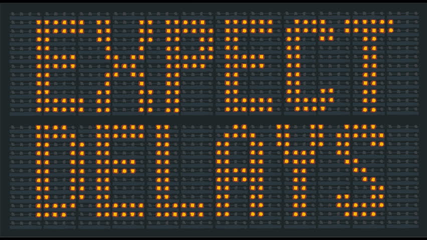 Animation of flashing urban traffic congestion sign saying expect delays