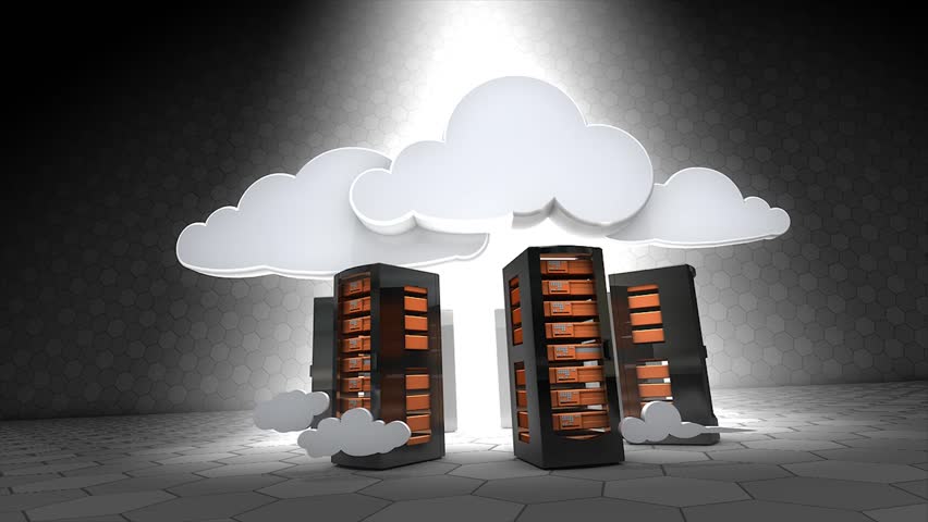 Concept animation, Cloud server.