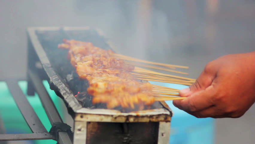 spicy Thai Indonesian street food