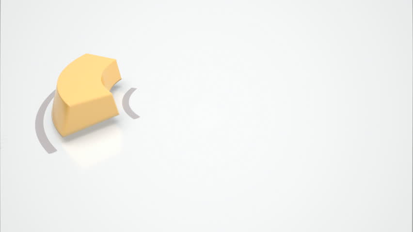 3d donut chart with numbers and symbols for business statistics and reports.