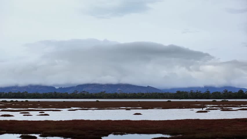 Time lapse of clouds over the Hazards, Freycinet National Park, Tasmania