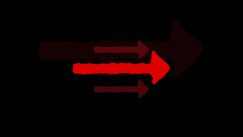 Arrow pointer, leading pointers direction, animated background HD 1080p