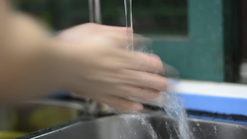 washing hands