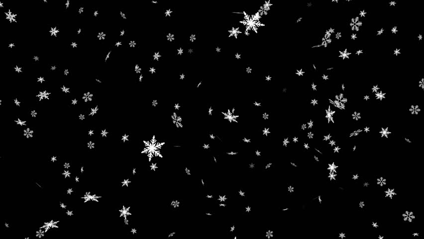 Winter snow fall - seamless loop, alpha

