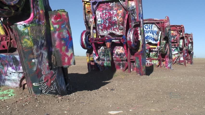 AMARILLO - CIRCA MAY 2011: Cadillac Ranch circa May 2011 in Amarillo, Texas.