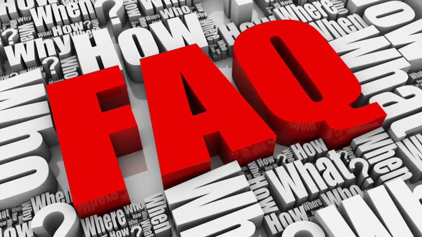 Group of Frequently Asked Questions. Part of a series.