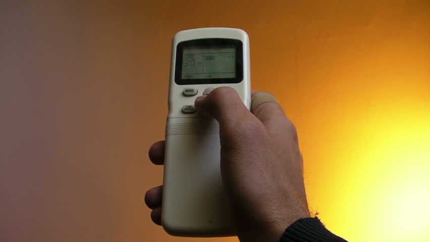 Air conditioning remote POV