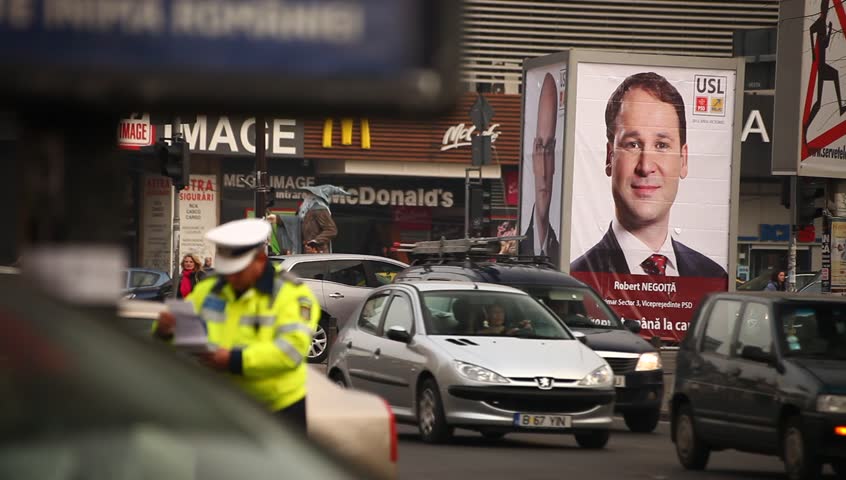 BUCHAREST, ROMANIA â NOVEMBER 9: Electoral campaign has started. Parliamentary elections are to be held on December, 9th, 2012. Competition is going to be tough. November 9, 2012, Bucharest, Romania

