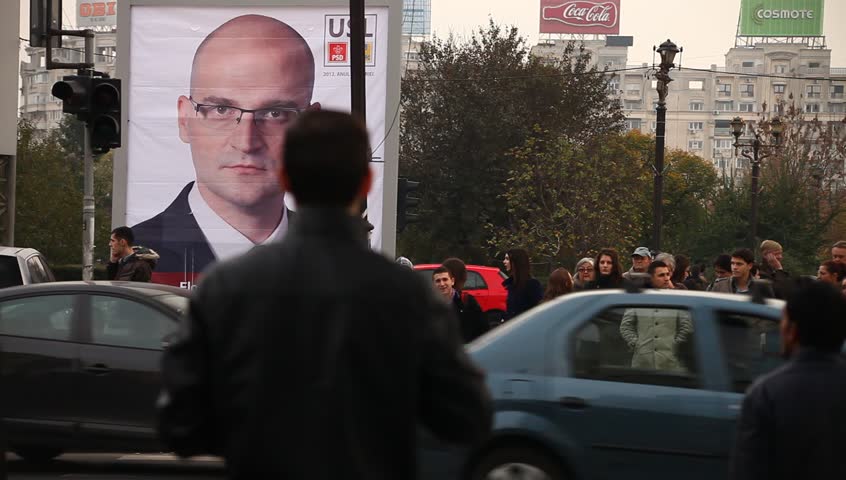 BUCHAREST, ROMANIA â NOVEMBER 9: Electoral campaign has started. Parliamentary elections are to be held on December, 9th, 2012. Competition is going to be tough. November 9, 2012, Bucharest, Romania
