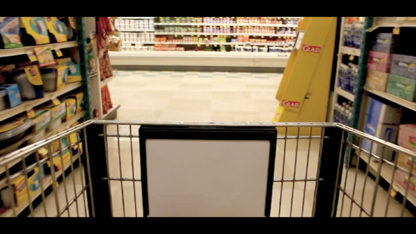 LAKEWOOD, CA - JUNE 1: Timelapse Stop Motion Clip of Grocery Shopping in Lakewood, California June 1 2010