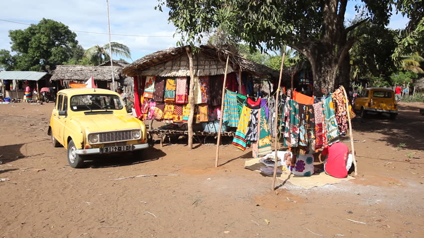 MADAGASCAR - JULY 2012. Malagasy villagers in traditional market. Funding shortfalls jeopardise World Food Programme's relief supplies deployed to cyclone-vulnerable areas in Madagascar.