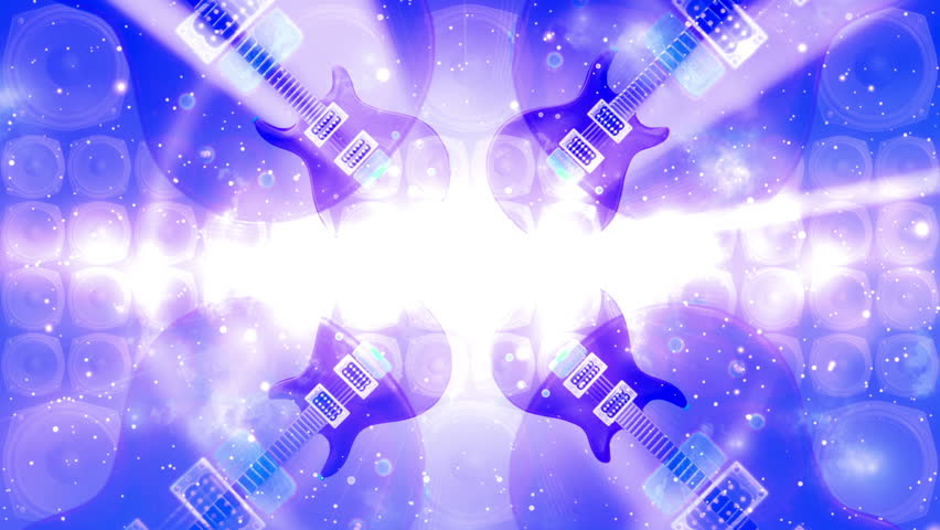 Blue Rock God Looping Animated Background