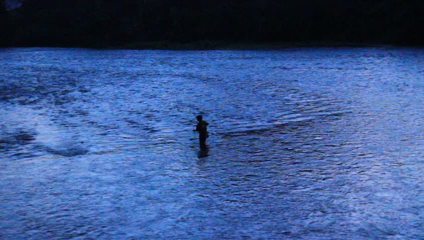 Fisherman silhouette