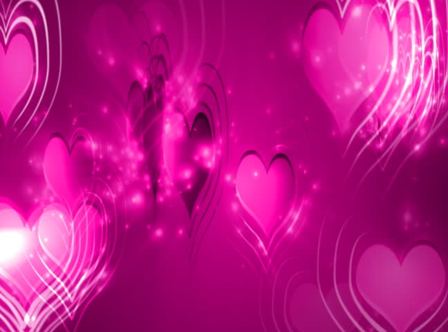 Falling Love Hearts - valentine's day background loopable - NTSC