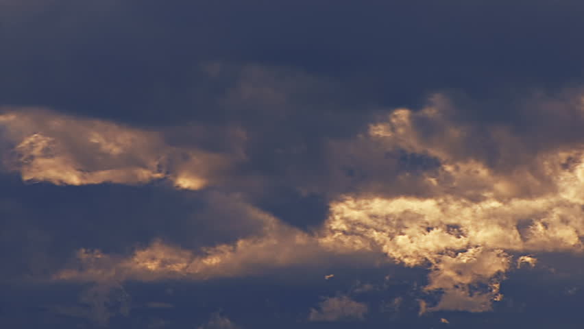 Intensely strange glowing clouds passing and morphing over the course of time.