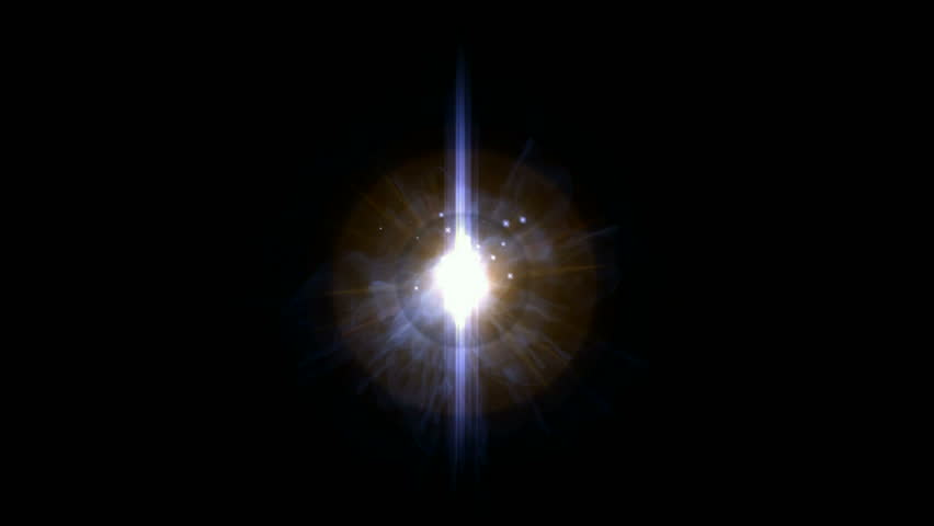 explosion in universe,energy field launch rays laser.