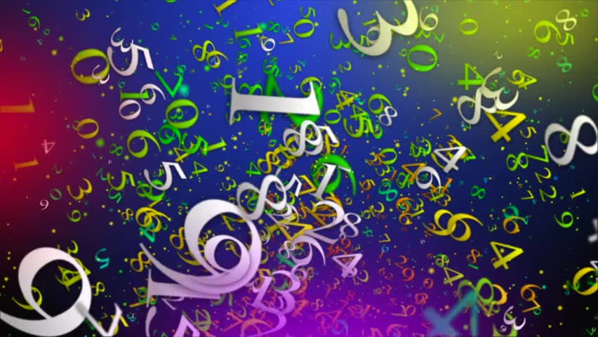 Mixed different color numbers