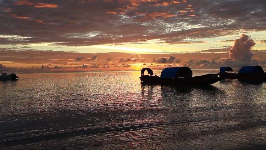 Sunset in Havelock island. Andaman islands, India