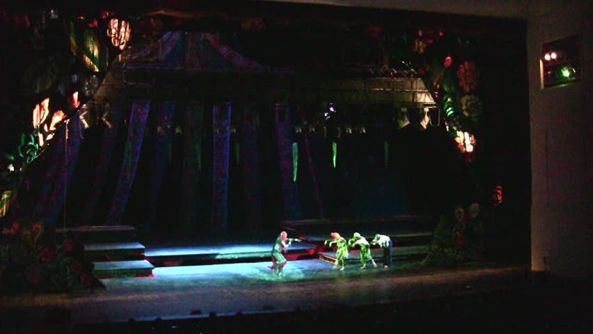 MOSCOW - JANUARY 9: Presentation "Abduction of the princess of fairies" on scene of "The central Academic Theatre of the Russian Army" January 9, 2009 in Moscow, Russia.  