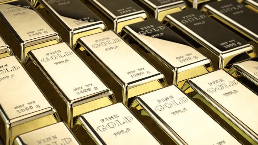 Fine gold bars loop
