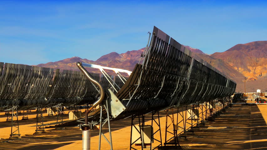 Solar panels harnessing the power of the sun
