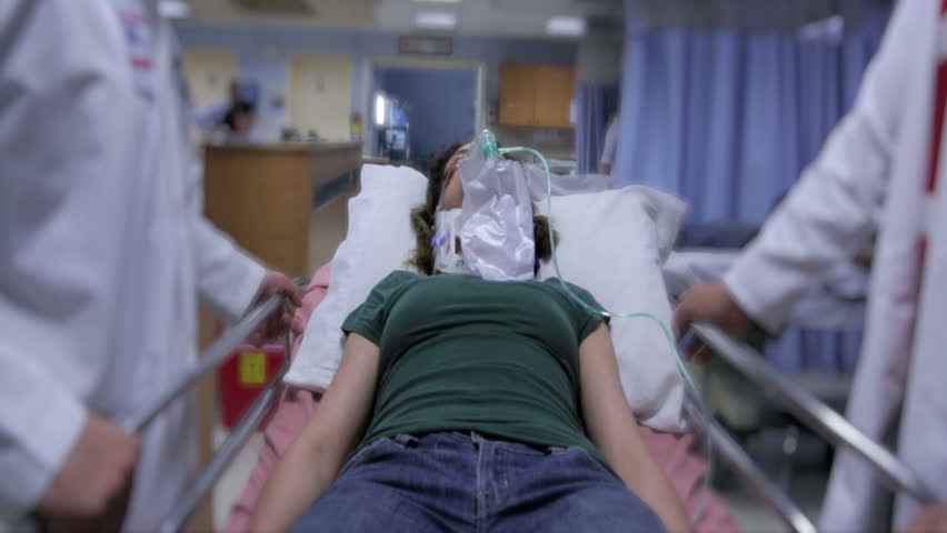 Patient arriving to ER in hospital