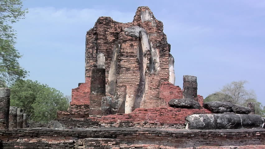 Ruins of Wat Phra Phai Luang at the Historical Park of old Sukhothai