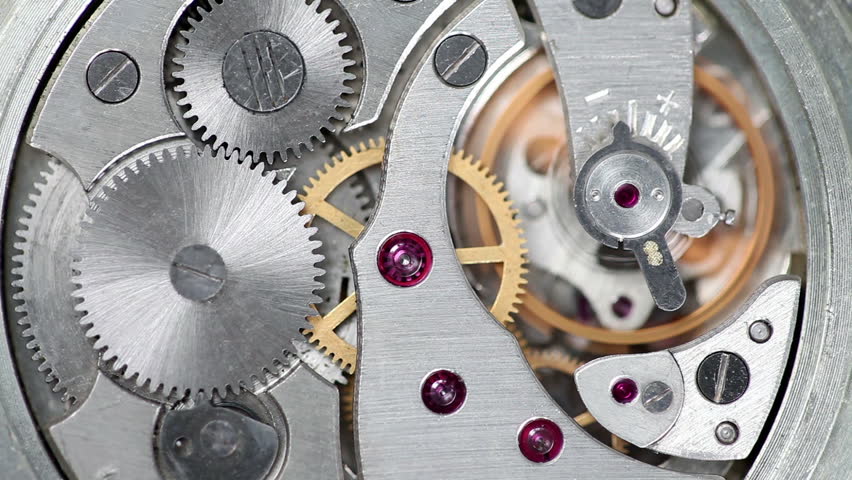 Analog clock mechanics - FullHD