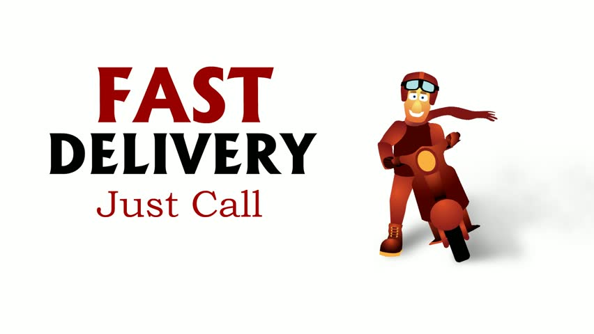 courier Quickly delivers the parcel