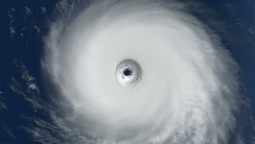 Hurricane: Into The Eye - A Large Hurricane Spins Ominously On The East ...