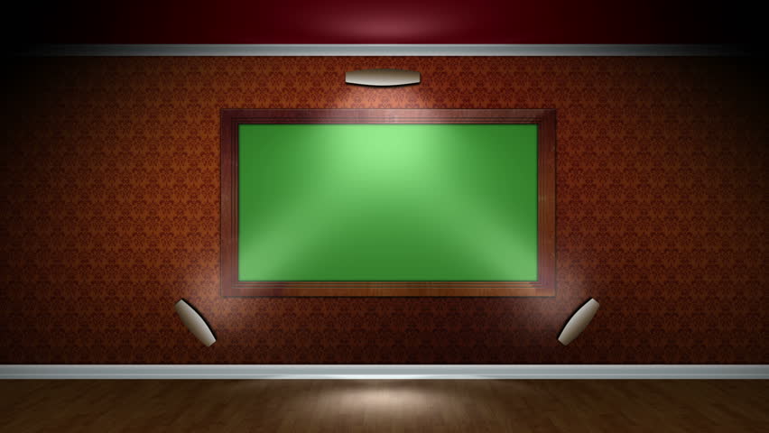 Museum Room, Loop, Green Screen and Alpha Channel